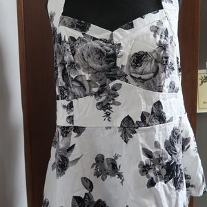 Torrid 1 Black and White Tank Top